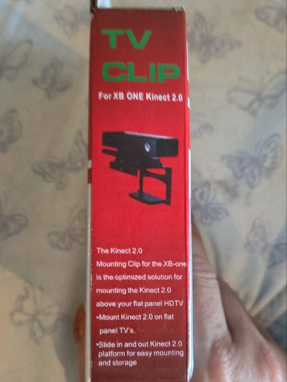 TV Clip Mount for XBox ONE Kinect 2.0 – Black